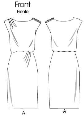 Knit shift dress pattern