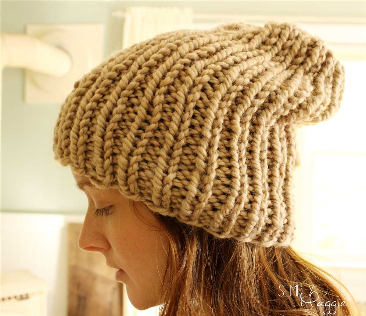 Knit slouchy hat pattern free