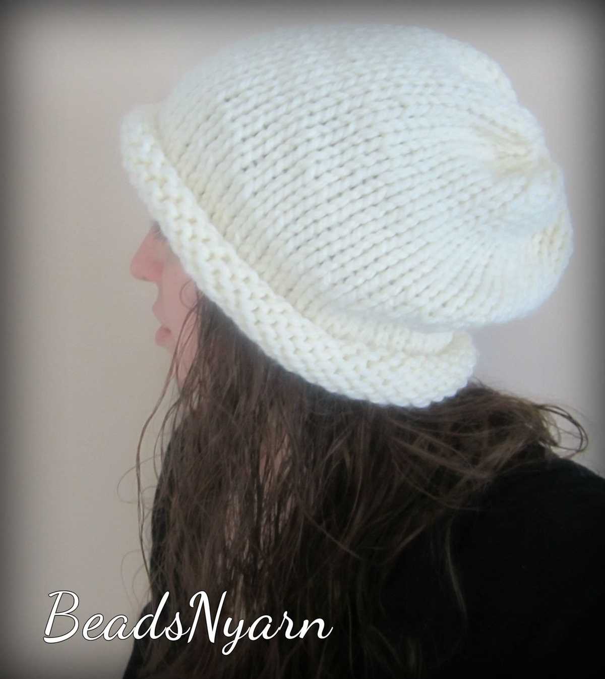Knit slouchy hat pattern free