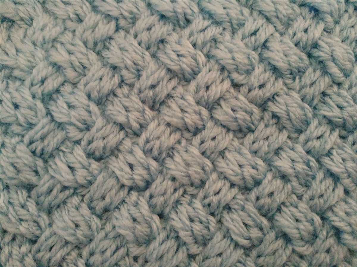 Knit stitch pattern multiple of 4