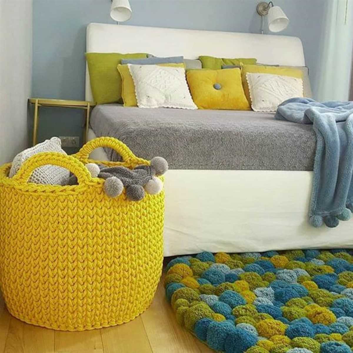 Knit storage bin pattern