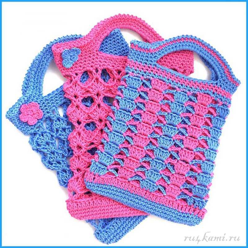 Knit string bag pattern