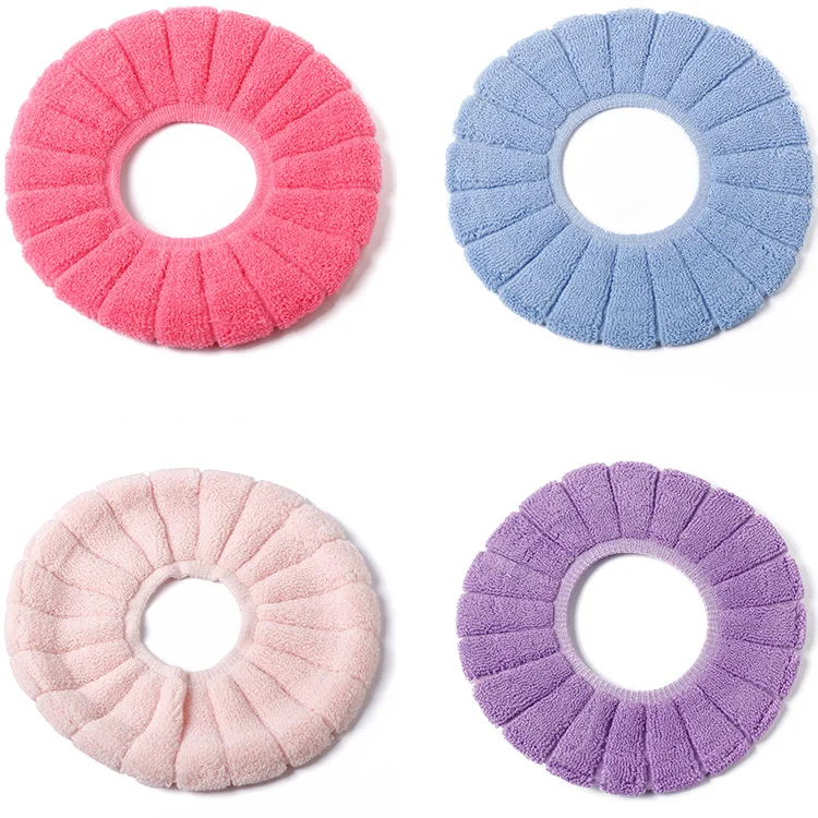 Knit toilet lid cover pattern