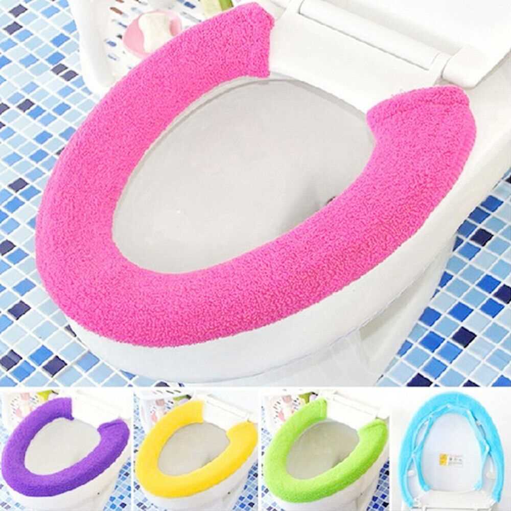 Knit toilet lid cover pattern