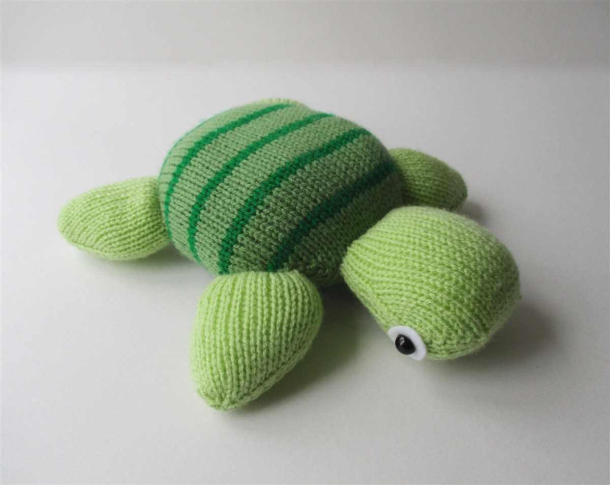 Knit turtle pattern