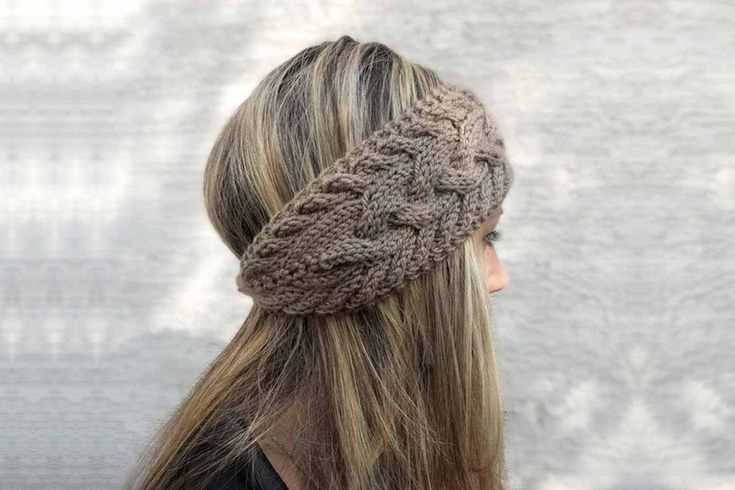 Knit winter headband pattern