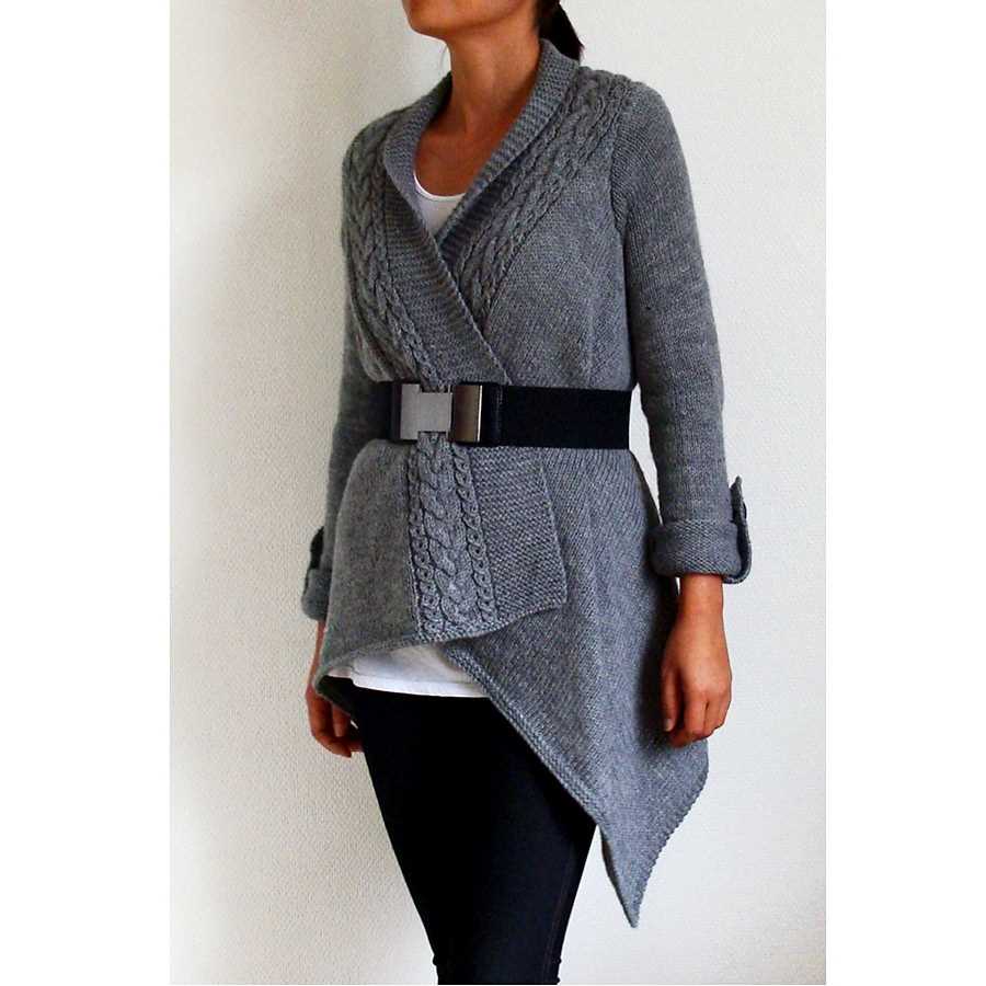 Knit wrap cardigan pattern