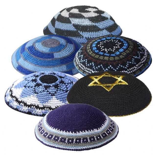 Knit yarmulke pattern