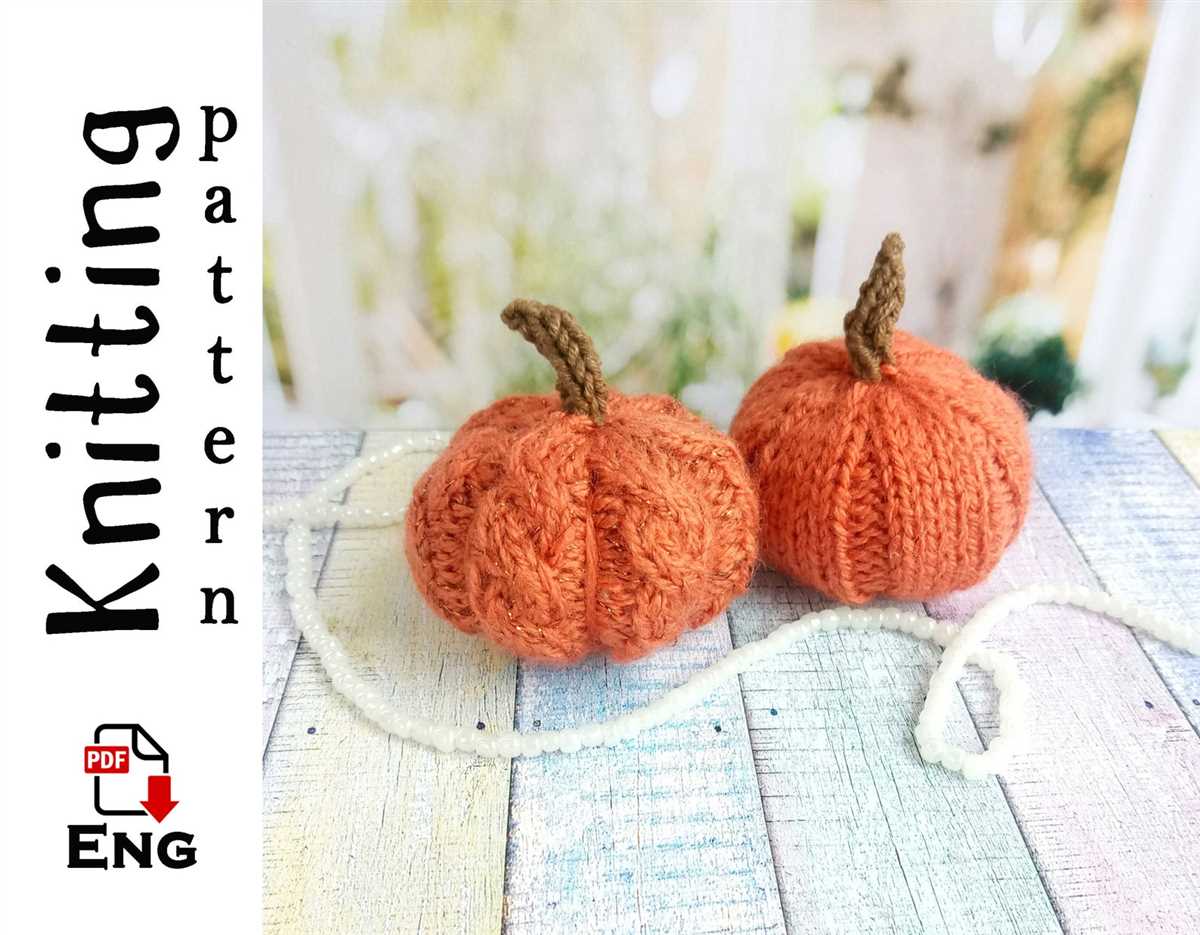 Knit a pumpkin pattern