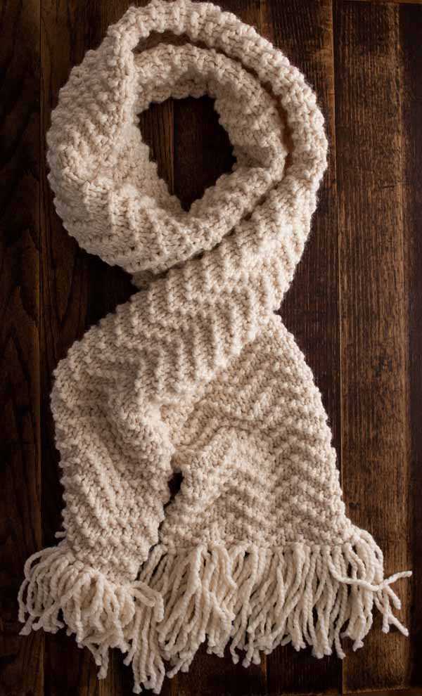 Knit a scarf pattern