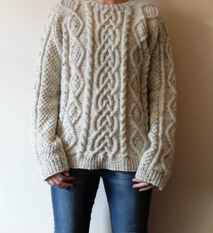 Knit aran sweater free pattern