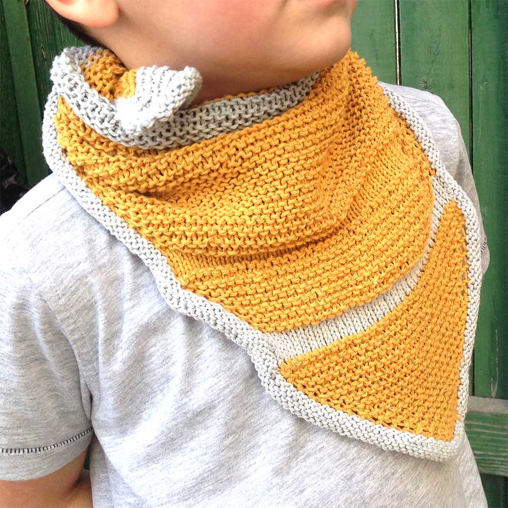 Knit bandana scarf pattern