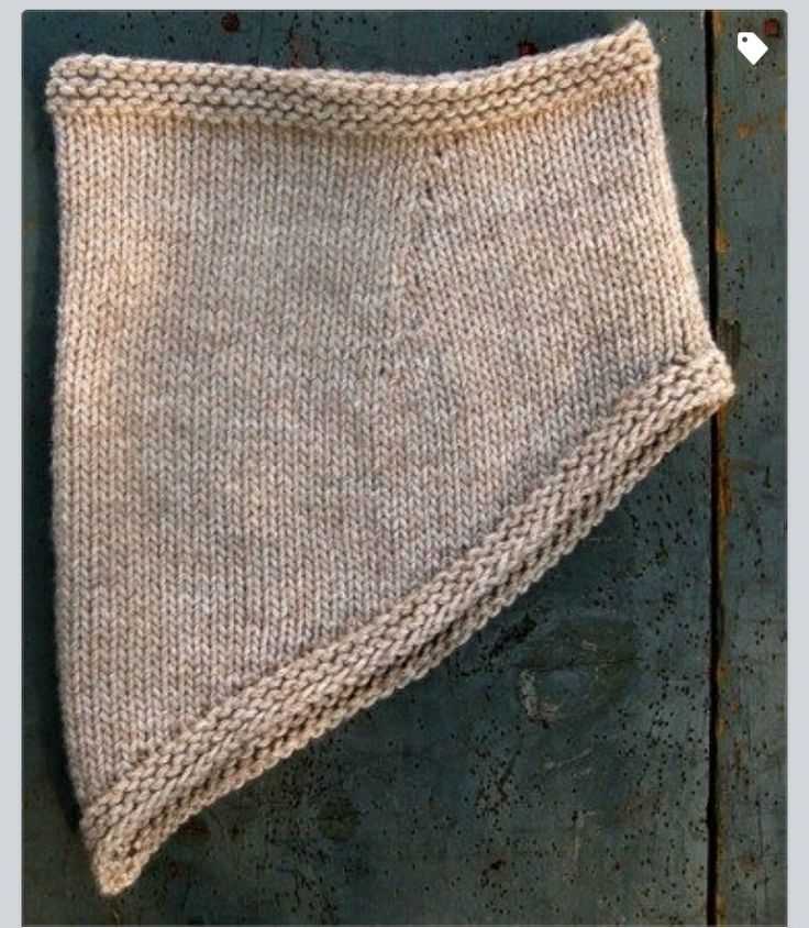 Knit bandana scarf pattern