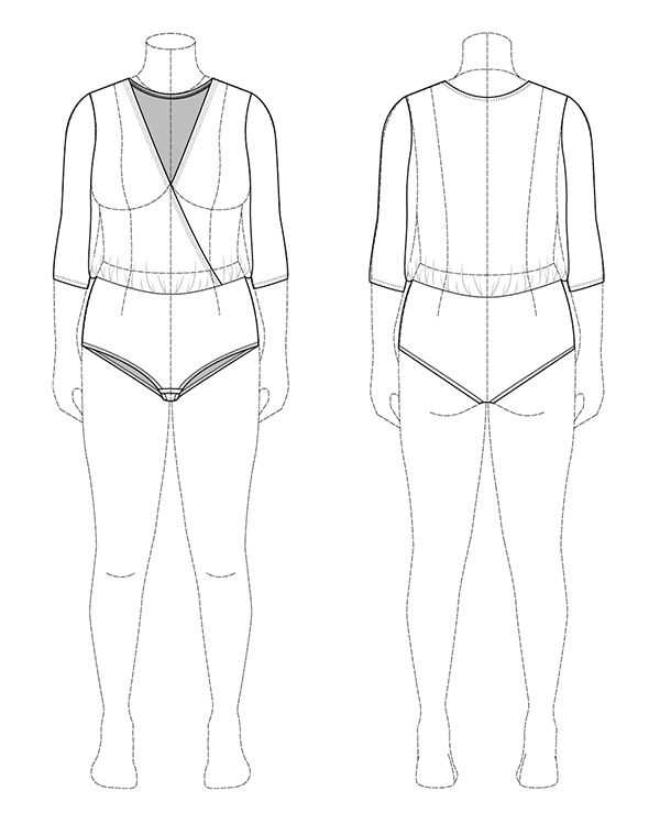 Knit bodysuit pattern