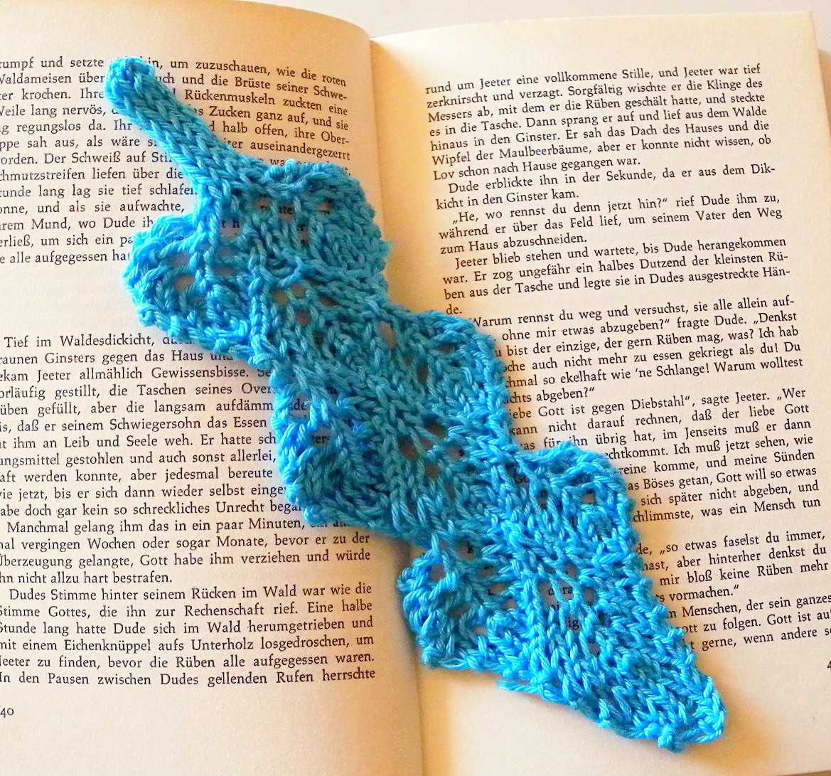 Knit bookmark pattern free