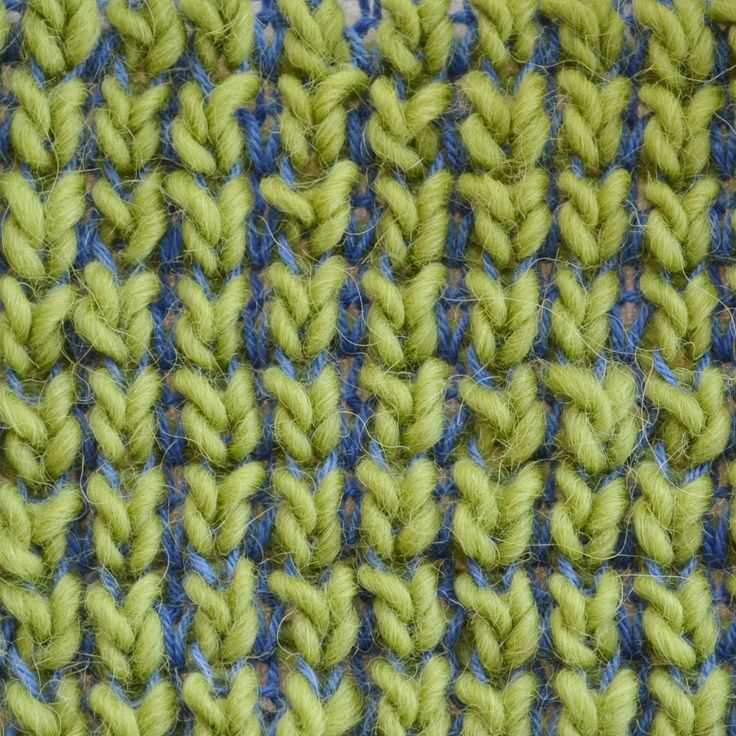 Knit brioche stitch pattern
