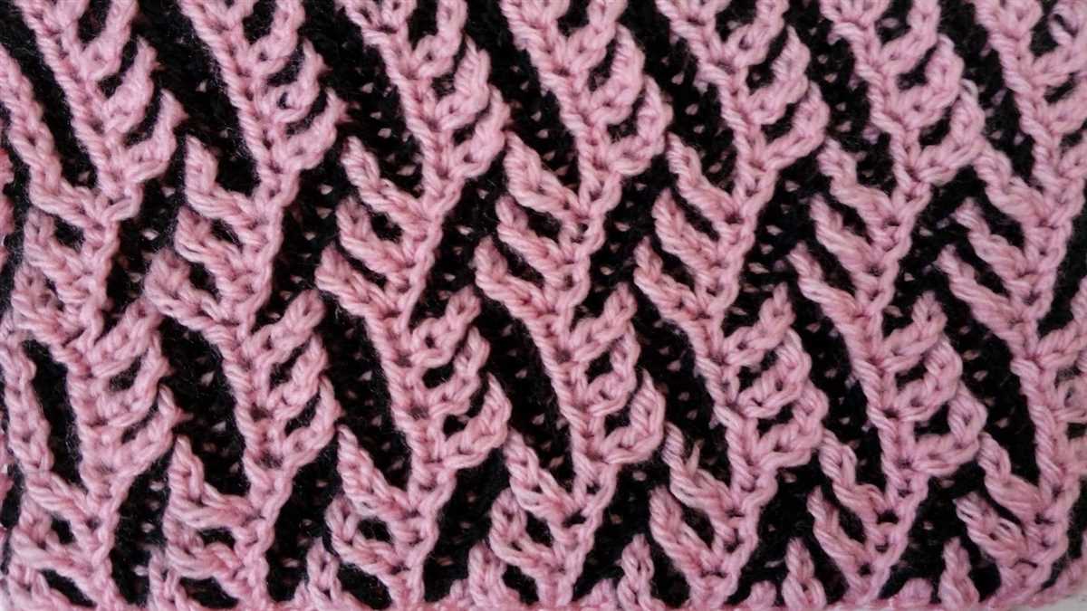 Knit brioche stitch pattern