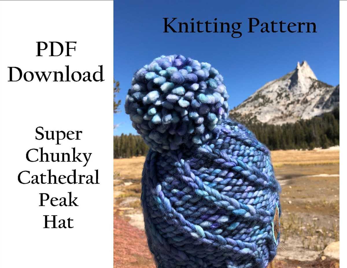 Knit bulky hat pattern