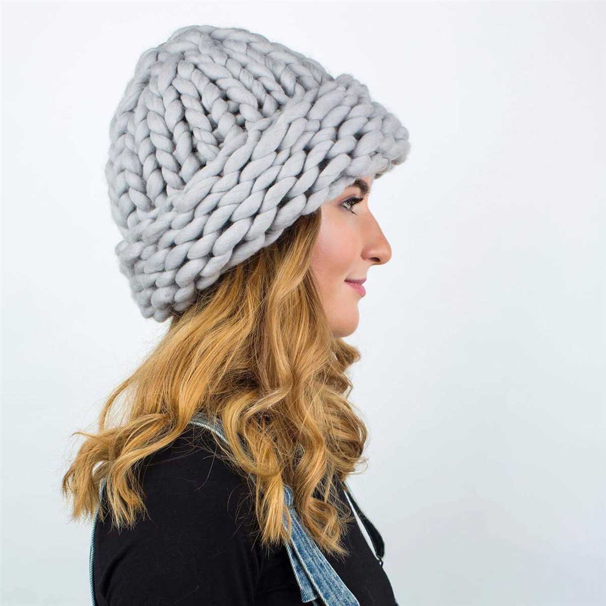 Knit bulky hat pattern