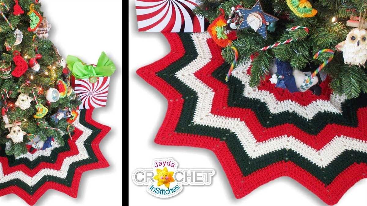 Knit christmas tree skirt pattern