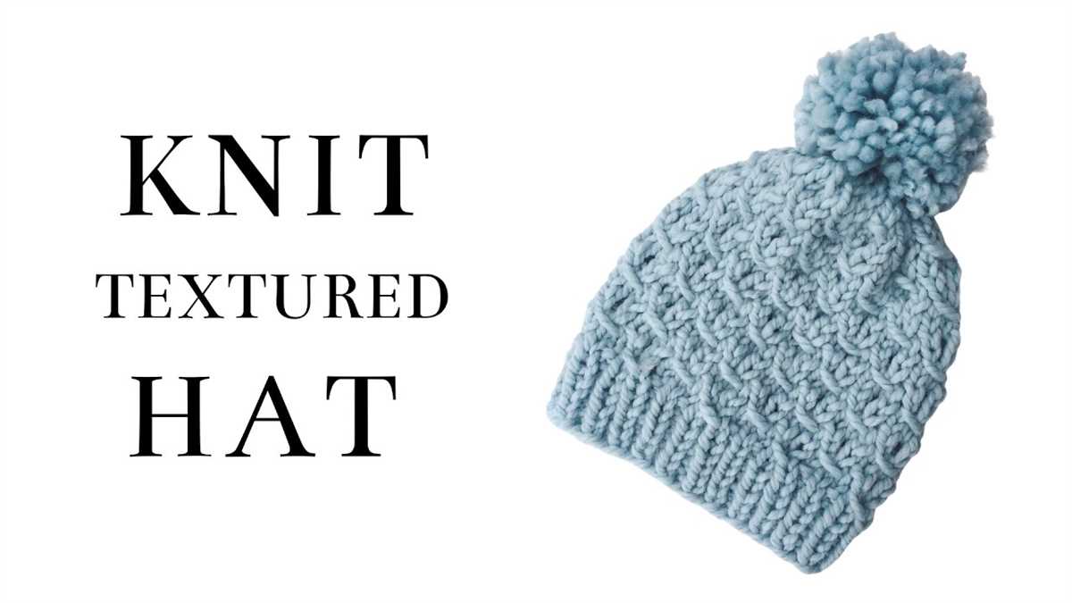 Knit chunky beanie pattern