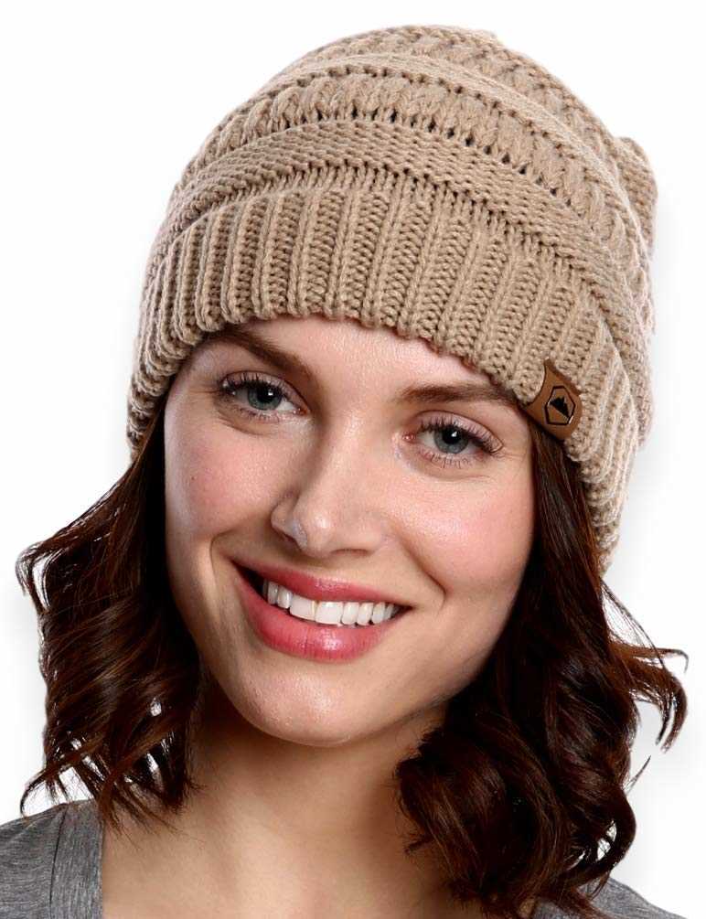 Knit chunky beanie pattern