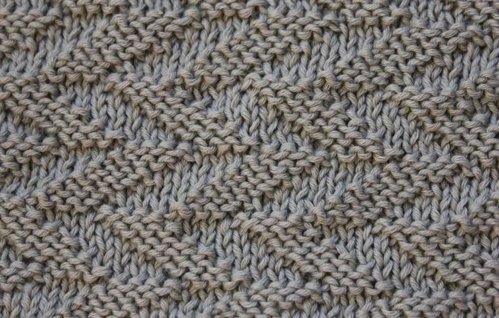 Knit dishcloth pattern diagonal