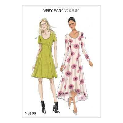 Knit fit and flare dress pattern