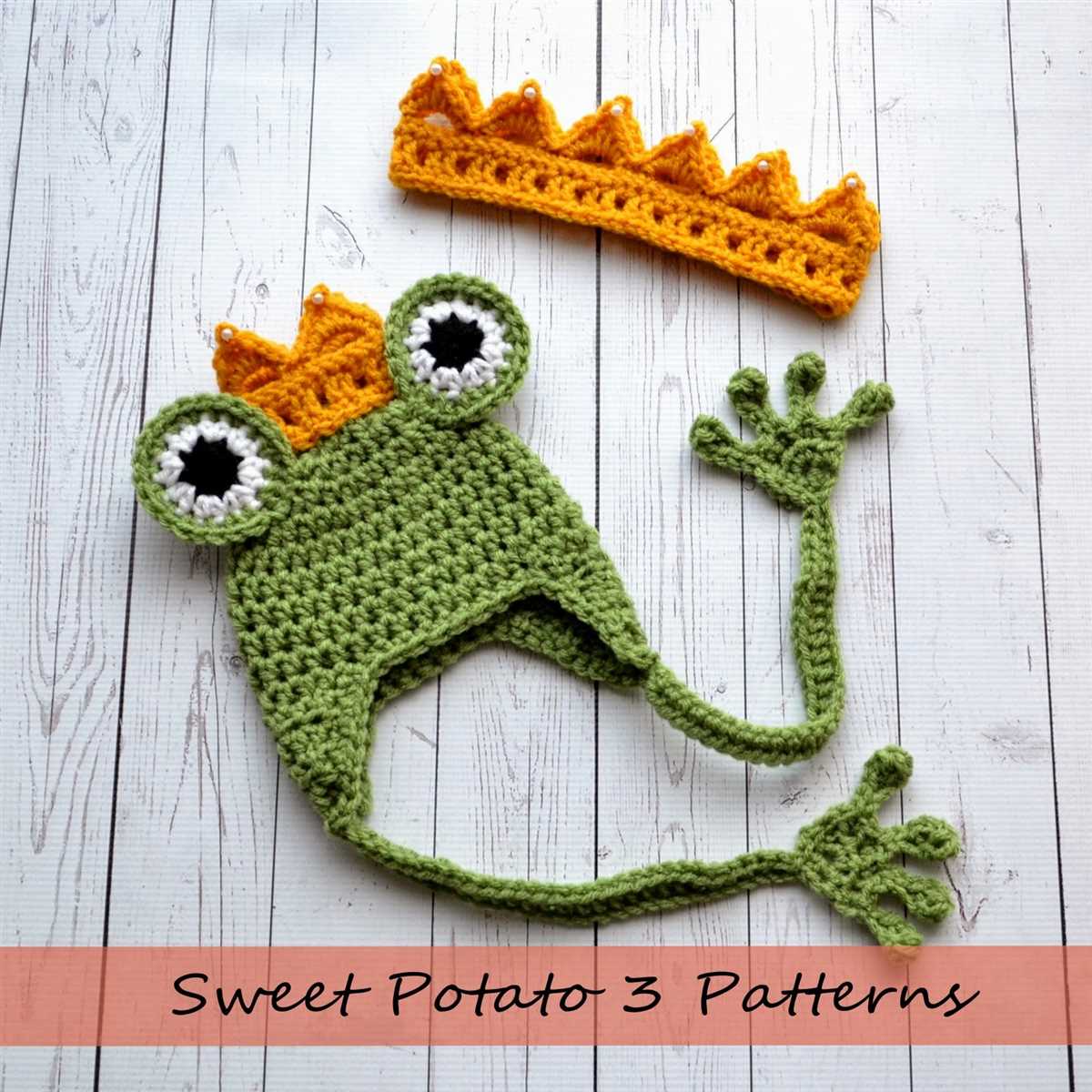 Knit frog hat pattern