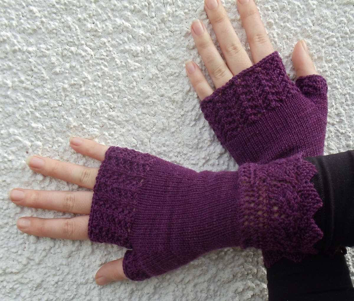 Knit gloves pattern