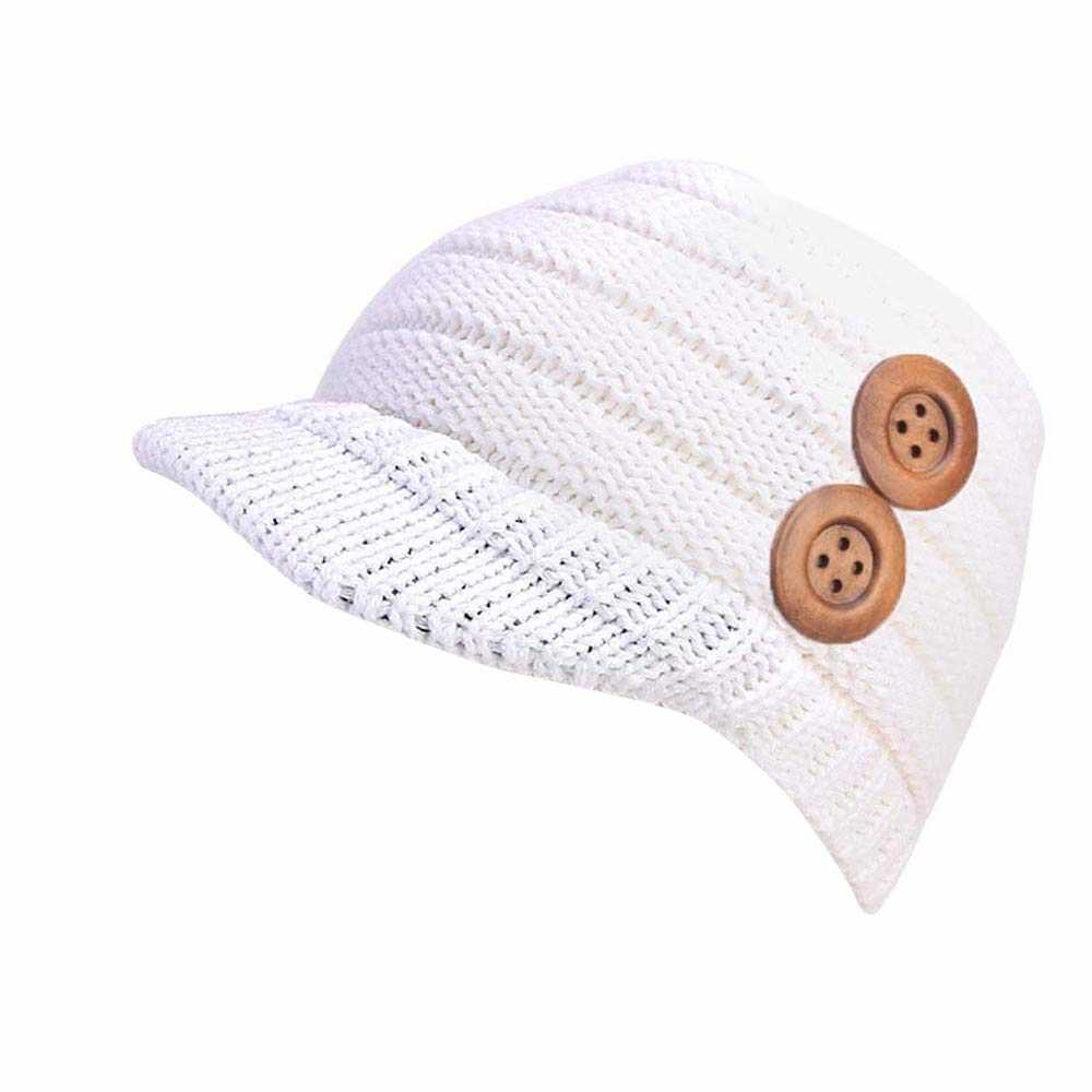 Knit hat with visor pattern free