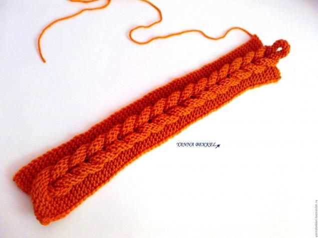Knit lace headband pattern