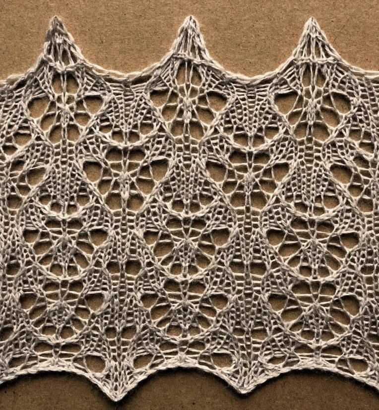Knit lace pattern