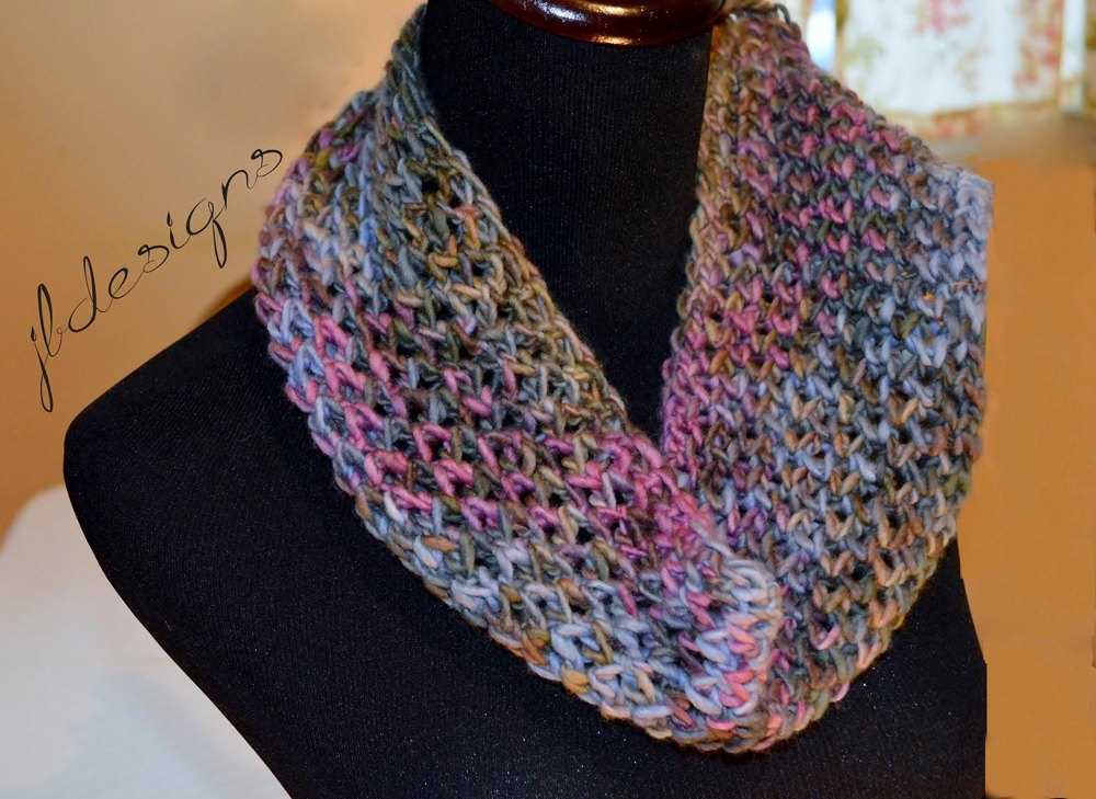 Knit loom scarf pattern