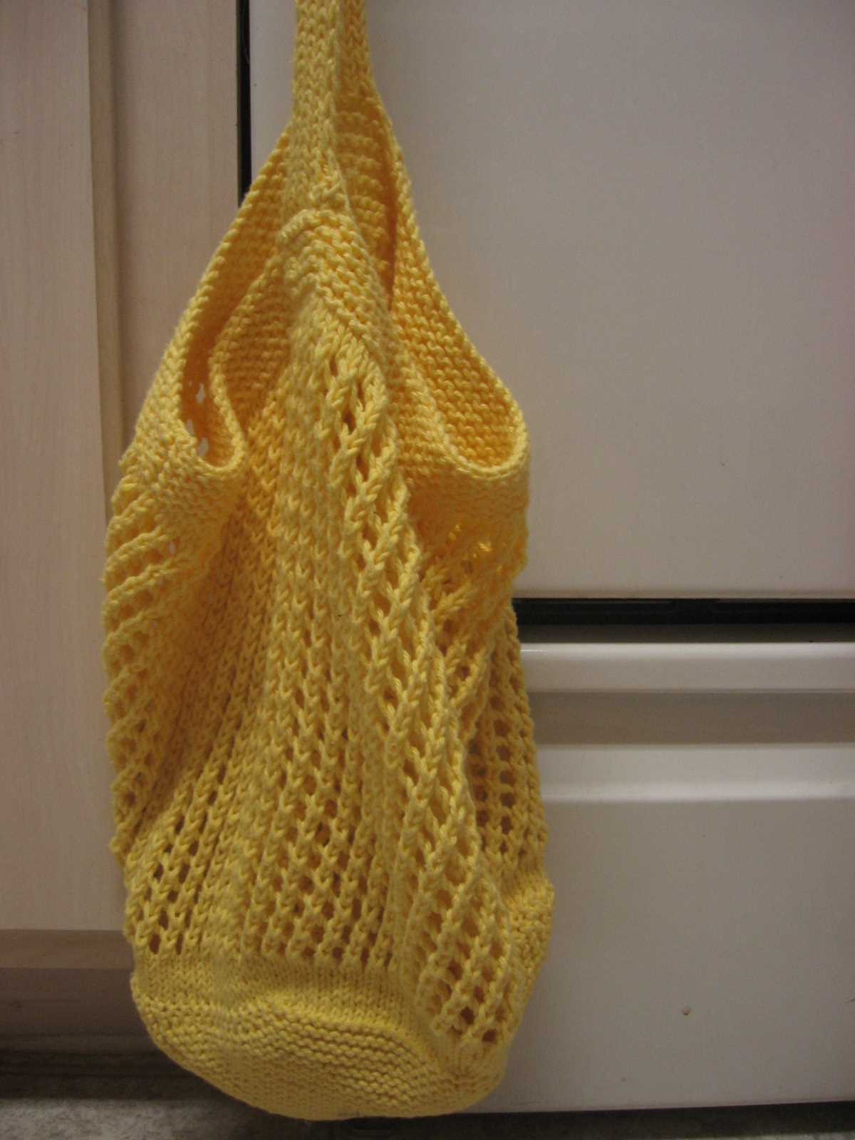 Knit market bag pattern