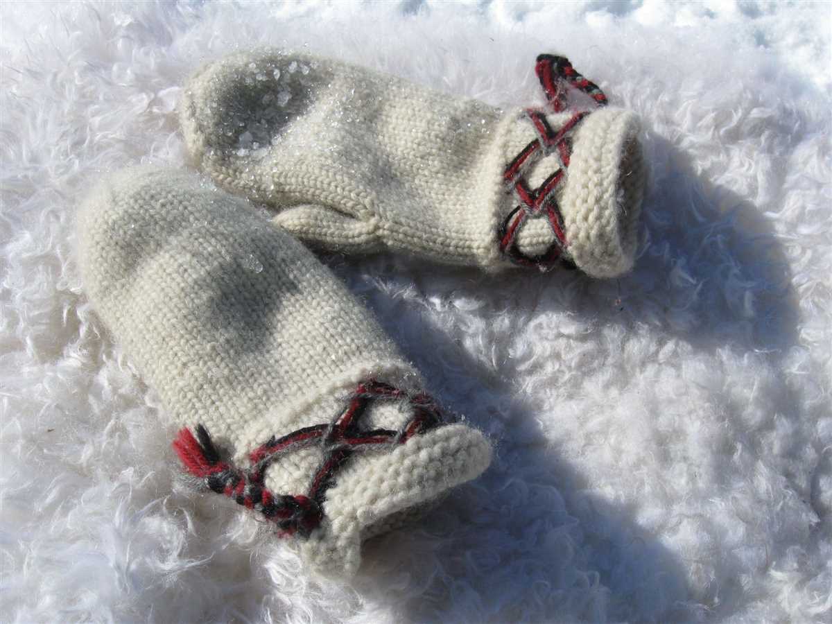 Knit mitten pattern bulky yarn