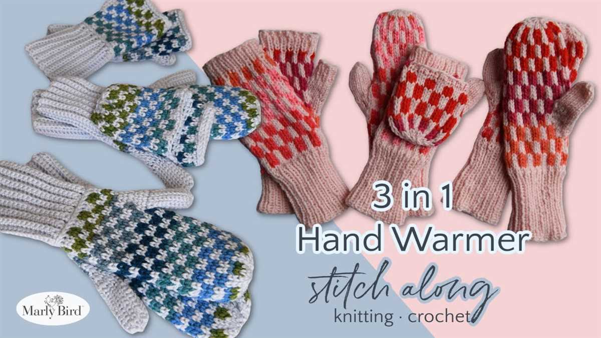 Knit mittens pattern circular needles