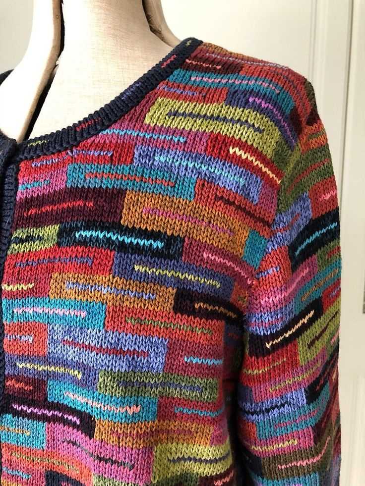 Knit patchwork sweater pattern