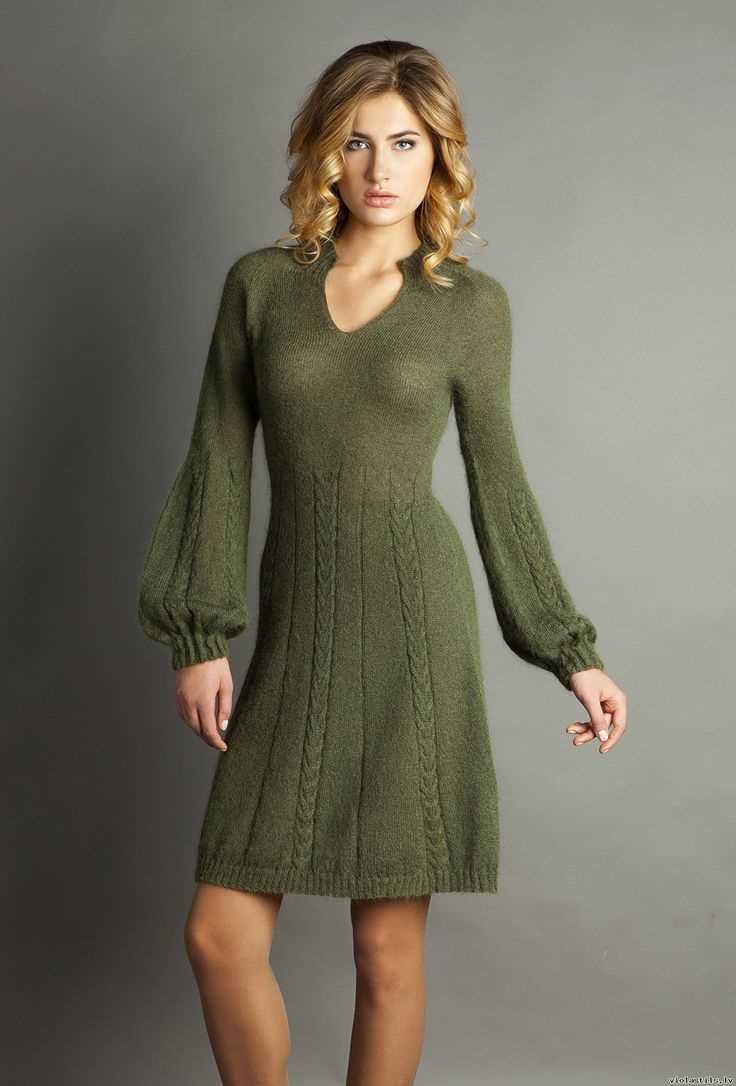 Knit pattern dress