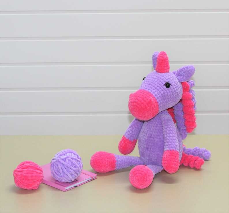 Knit plush pattern