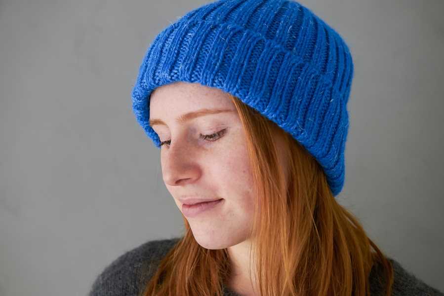 Knit purl hat pattern