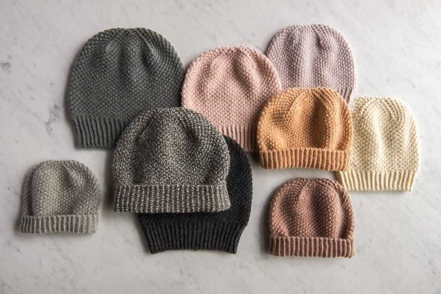Knit purl hat pattern
