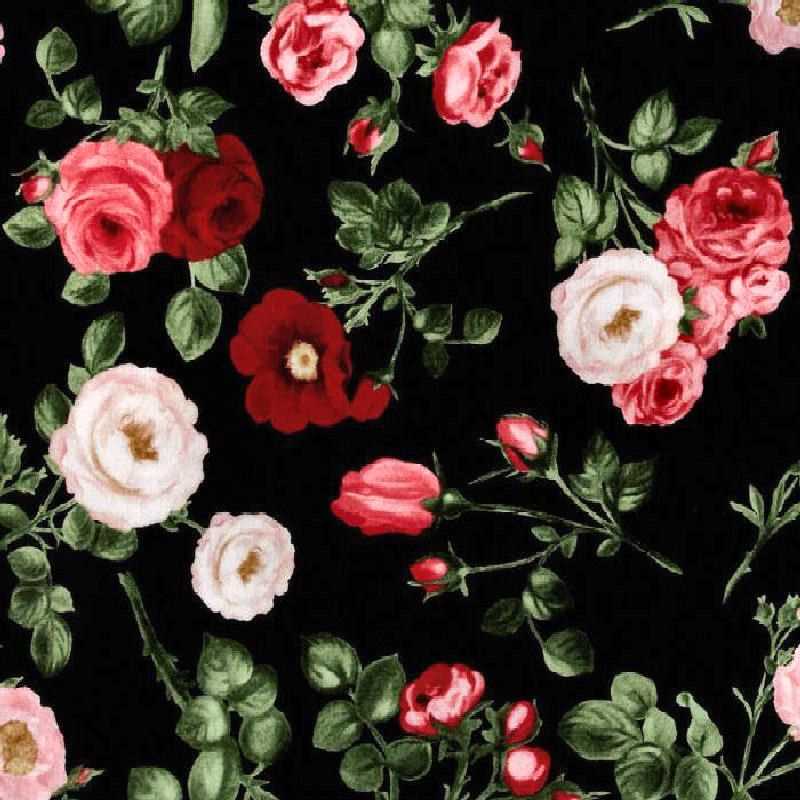 Knit rose flower pattern