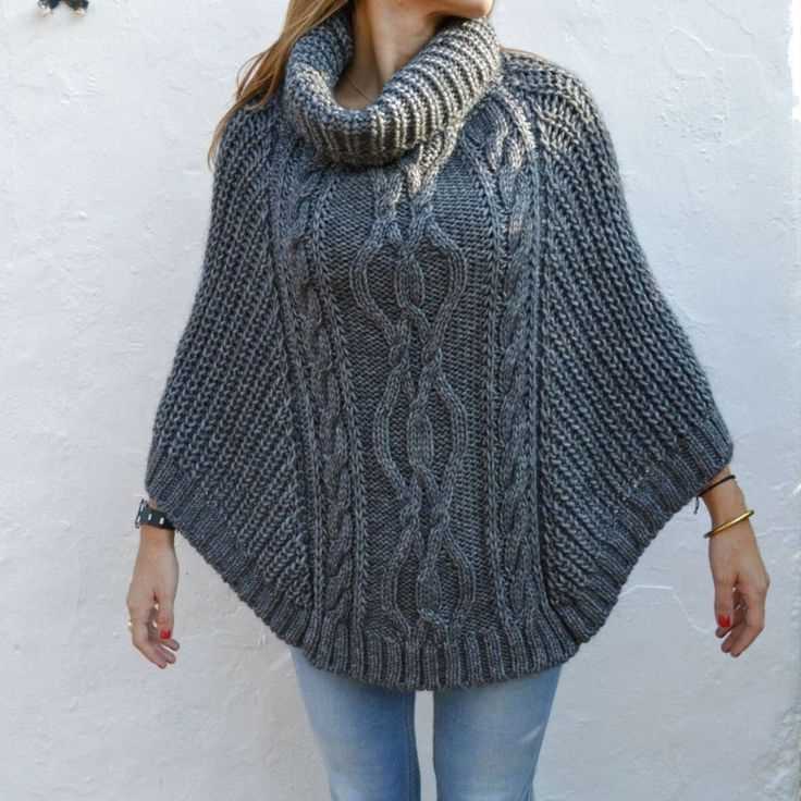 Knit ruana pattern