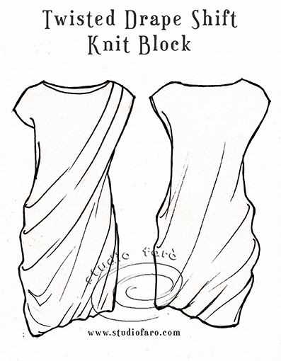 Knit shift dress pattern