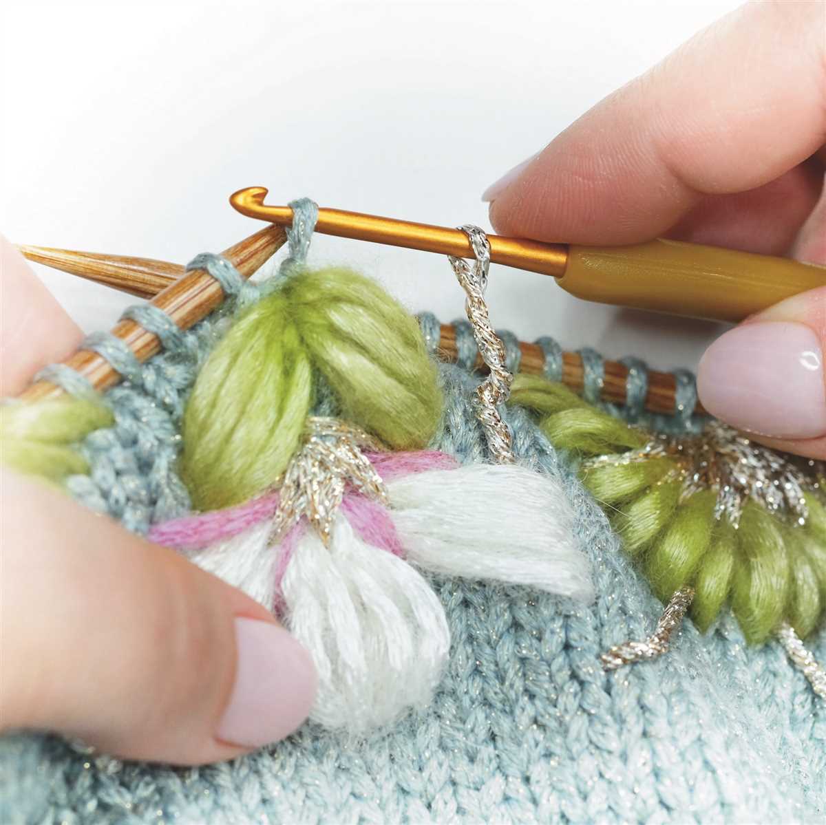 Knit shower puff pattern