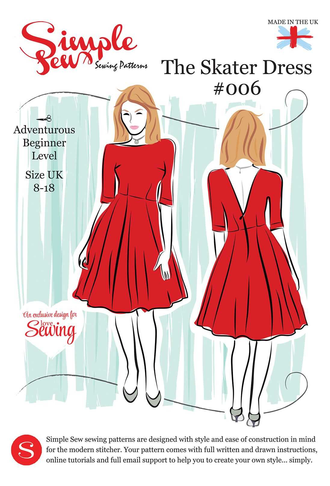 Knit skater dress pattern