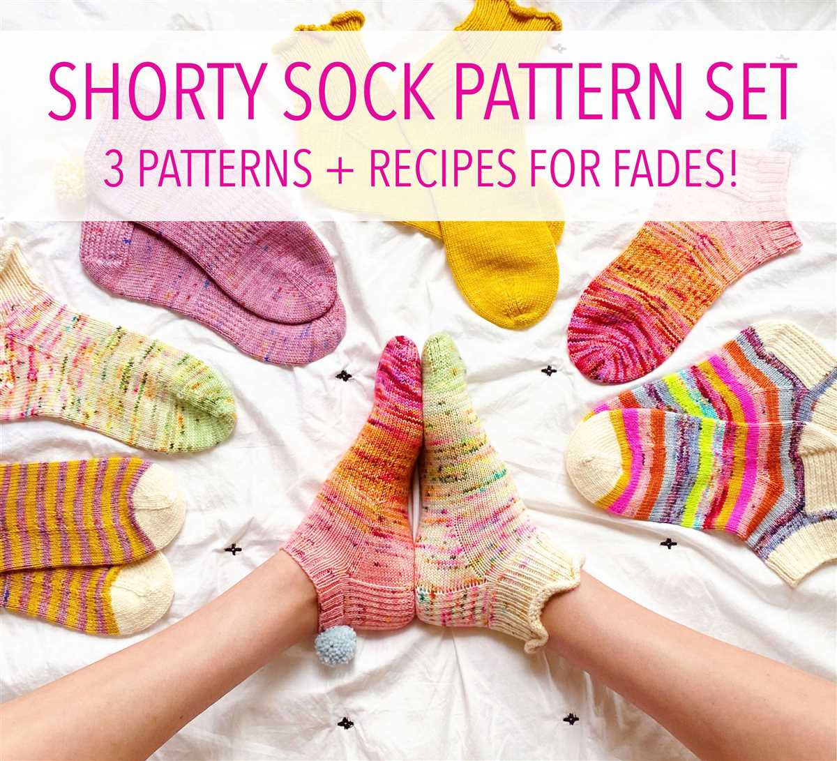 Knit socks in the round pattern