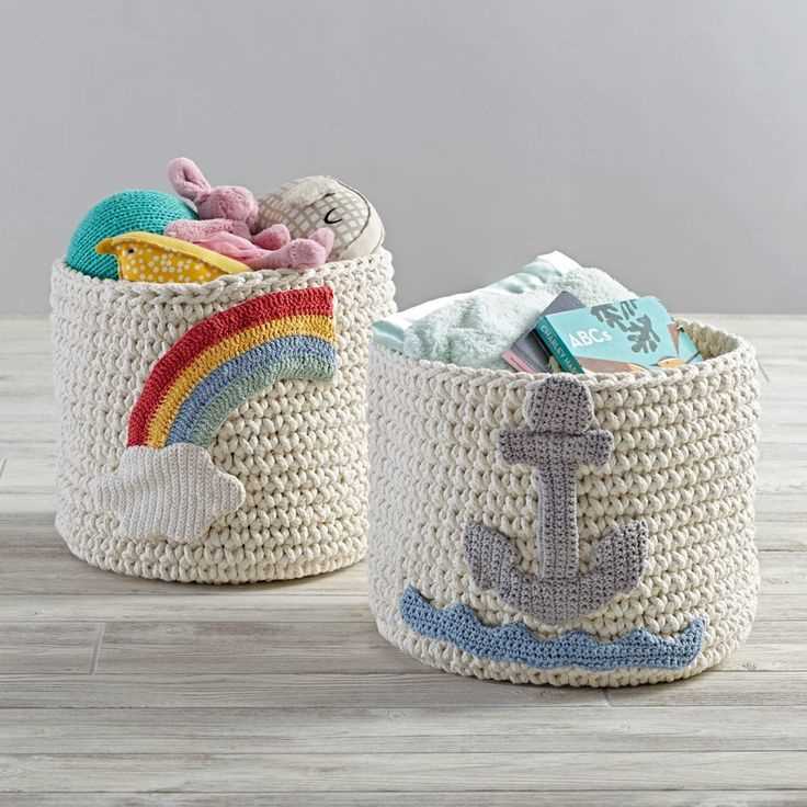 Knit storage bin pattern