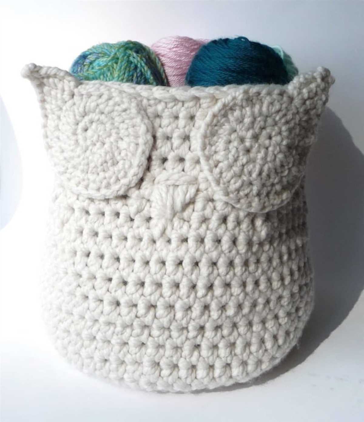Knit storage bin pattern